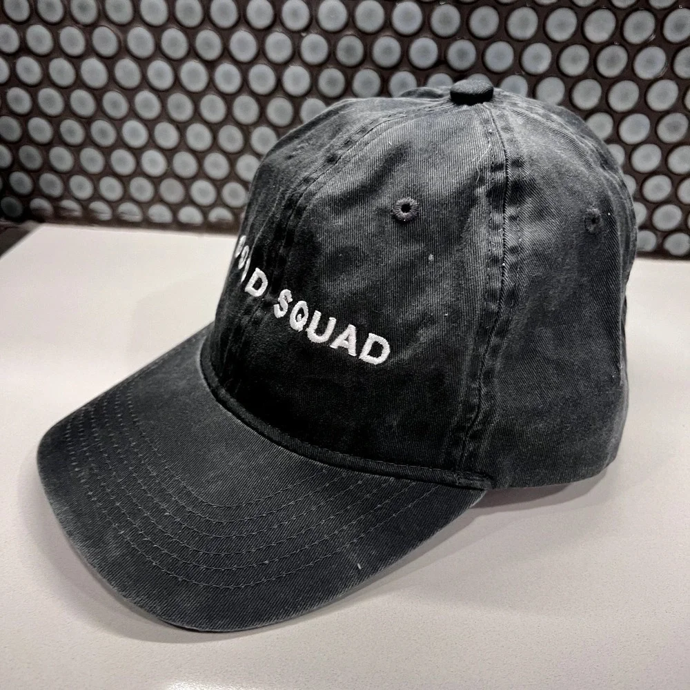 Good Squad Hat Cap Gray Strap Back‎ Adult Unstructured Dad Hat Adult Gold